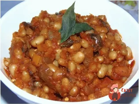 Квасоля відварена з овочами