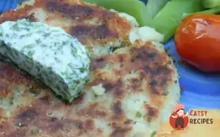 Котлети З Окуня З Травами Та Зеленим Соусом З Хріном