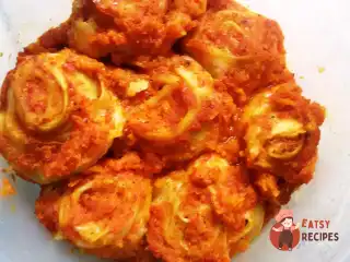 Ліниві пельмені на овочах