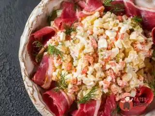 Олів'є з качиним хамоном