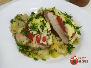 Картопляна запіканка з індичкою