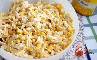 Салат Із Курки З Яєчними Млинцями