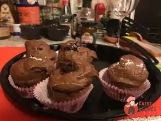 Шоколадно-банановий мафін