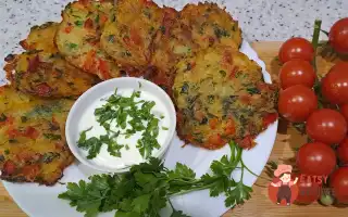 Драники Із Зеленню Та Солодким Перцем