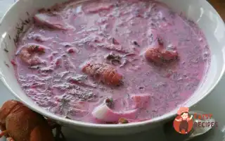 Холодний Суп З Буряком Та Раками