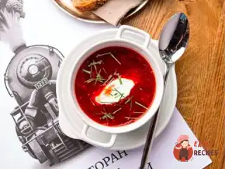 Борщ чернігівський з квасолею та яловичиною