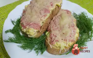 Гарячі Бутерброди З Яйцем, Ковбасою Та Сиром