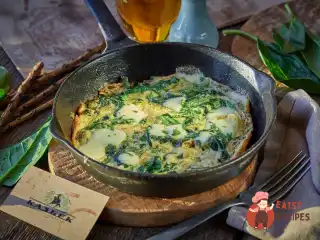 Грузинський омлет зі шпинатом