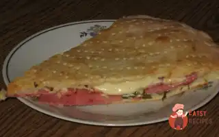 Пиріг З Сиром Та Салямі «Кальцоне»
