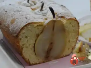 Сирний кекс з грушею та ваніліном