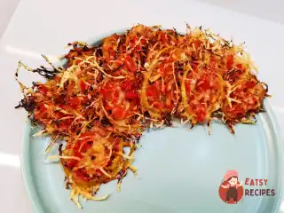 Сирні кеточіпси з томатом та цибулею