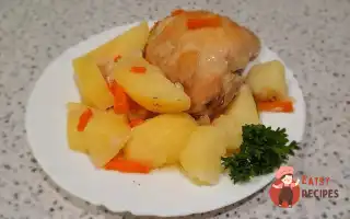 Молодий Картопля, Запечений У Духовці З Курячим Стегном