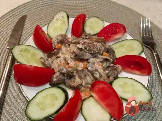 Курячі серця в вершках