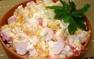 Крабовий Салат З Апельсинами Та Кукурудзою