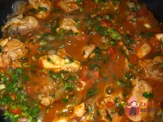 Чахохбілі з стегна курки