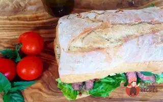 Чіабатта Зі Стейком Та Овочами