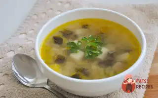 Грибний Суп З Перловкою Та Селерою