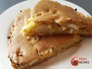 Швидкий капустяний пиріг з яйцем