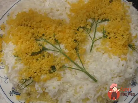 Салат «Мімоза» з лососем