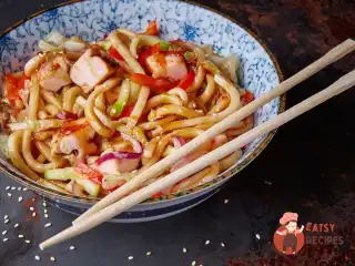 Удон з куркою гриль