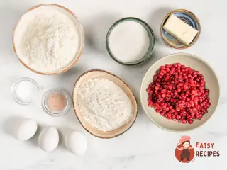 Крок 1: Шарлотка з брусницею