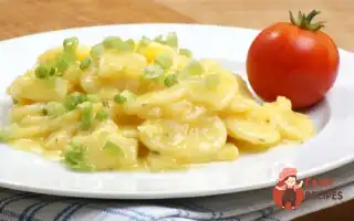 Салат З Молодої Картоплі Із Зеленою Цибулею