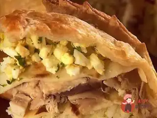 Курник із кефірного тіста