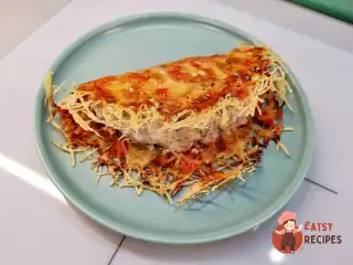 Кетотако з йогуртово-часниковою начинкою