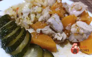 Куряче рагу з гарбузом