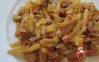 Квашена Капуста, Тушкована З Сосисками По-Угорськи