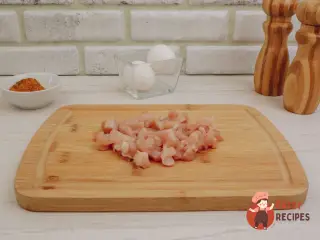 Крок 3: Макарони з рубаними курячими котлетами