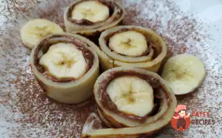 Млинцевий Рол Із Бананом І Шоколадною Пастою