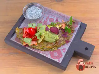 Пісний драник з пастою з авокадо