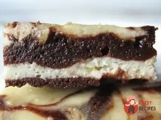 Брауні з бананом та сиром