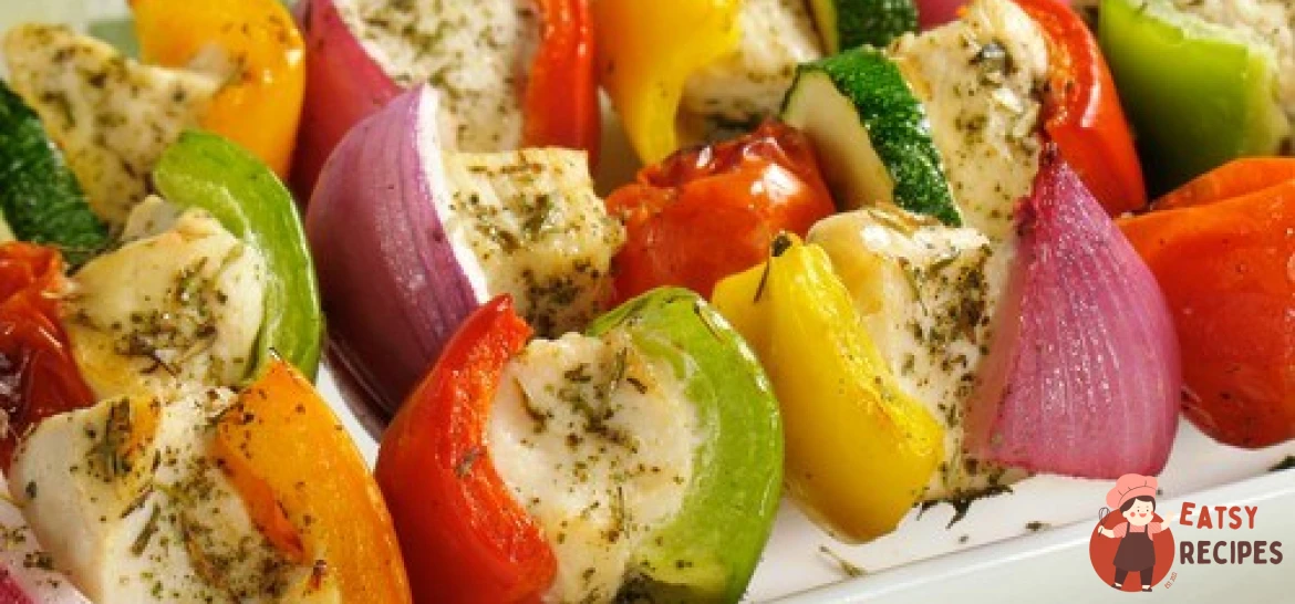 Шашлик з маринованої курки та цукіні