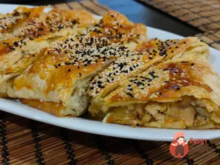 Крок 21: Пиріг з пряною куркою та пекінською капустою
