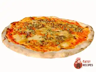 Піца з анчоусами, омарами та зеленим горошком