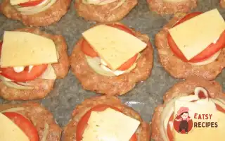 Котлети В Духовці З Помідорами Та Цибулею
