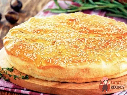 Грецький пиріг з рисом та картоплею (Пататопіта)
