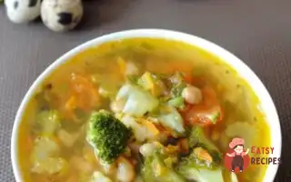 Овочевий Суп Із Квасолею На Курячому Бульйоні