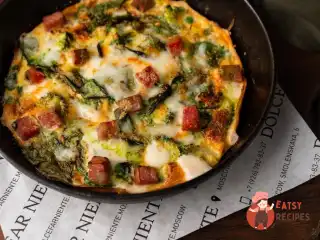 Фритата з мортаделлою, моцарелою та пекорино