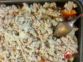 Крок 10: Запіканка з гарбуза та кабачка з курячим фаршем