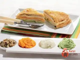 Млинець з грибами та овочами