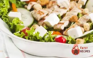 Салат З М'яСа, Овочів Та Моцарелли З Соусом Чимічурі