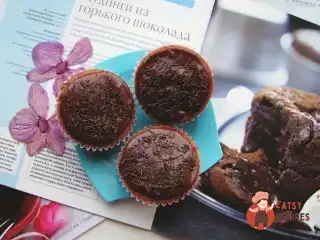 Шоколадні мафіни з бананом