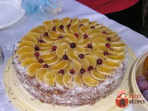 Торт мандариновий