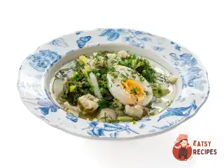 Зелений борщ з хеком