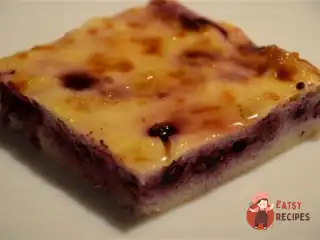 Запіканка сирна з чорницею