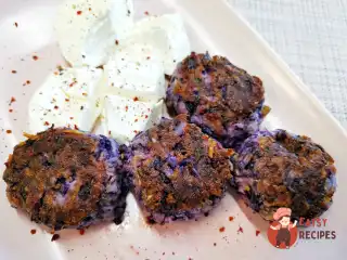 Котлети з червонокачанної капусти