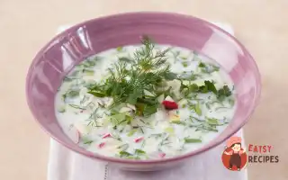 Окрошка На Кефірі З Куркою